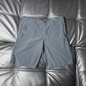Volcom Men's Surf & Turf Hybrid Shorts Gray‎ Flat Front 4-Way Stretch Size 36